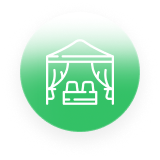 Pool cabana installation